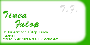 timea fulop business card