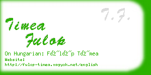 timea fulop business card